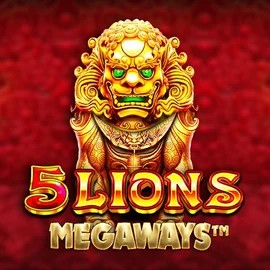 5 Lions Megaways online game logo by Pragmatic Play on kinghilscasino.co.uk