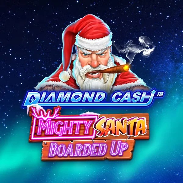 Diamond Cash Mighty Santa Boarded Up – slot by Greentube, featured at kinghilscasino.co.uk