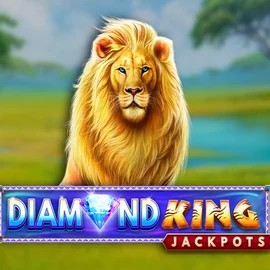 Diamond King Jackpots slot logo by SpinPlay Games at King Hills Casino