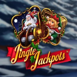 Jingle Jackpots online game logo by Dragon Gaming on kinghilscasino.co.uk