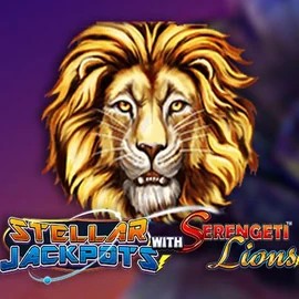 Stellar Jackpots with Serengeti Lions by Lightning Box Game, showcased at kinghilscasino.co.uk – game logo